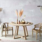 SOL - stół do jadalni w minimalistycznym stylu boho z efektem surowego dębu, SFD Furniture Design